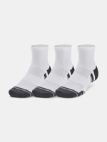 Sada tří párů unisex ponožek v bílé barvě Under Armour UA Performance Tech 3pk Qtr