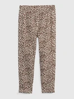 GAP Dětské organic capri legíny leopard - Holky