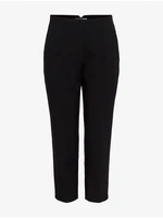 Black Shortened Straight Fit Pants ONLY Yasmine - Women