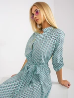 Every day mint mini dress with belt