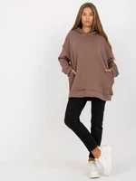 Basic brown sweatshirt with pockets