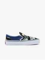 Blue Boys Patterned Slip On Sneakers VANS Classic Slip-On VR3 - Boys