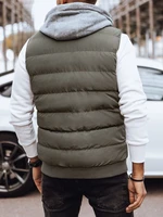 Men's Dark Grey Quilted Dstreet Vest