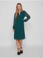 Green Ladies Shirt Dress VILA Falia - Ladies