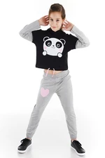 Denokids Little Panda Girl Tracksuit Set