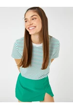 Koton Striped T-Shirt Crew Neck Short Sleeve