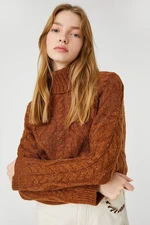 Koton Women's Camel Hair Sweater