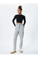 Koton Jeans with Elastic Waist High Waist - Baggy Jeans