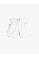 Koton Jeans Shorts with elasticated waist, pockets. Cotton