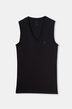 Dagi Black Combed Combed V-Neck Sleeveless Men's Undershirt