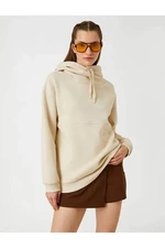 Koton Women's Sweatshirt Beige,