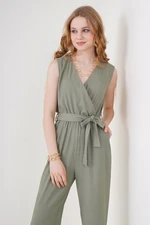 Bigdart 7021 Almond Green Knitted Overalls