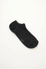 Dagi Black Men's Short Cotton Crewneck Socks