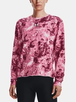 Pink Under Armour Rival Terry Print Crew Women's Sweatshirt