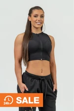 NEBBIA Women's crop top with high support INTENSE Mesh