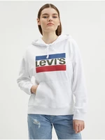 Biela dámska mikina s kapucňou Levi's®