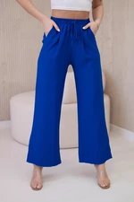 Viscose wide trousers cornflower