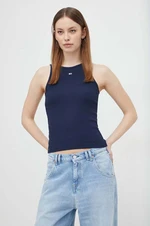 Top Tommy Jeans dámský, tmavomodrá barva, DW0DW17382