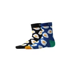 Set of two pairs of patterned socks in black and blue SAM 73 Anidal