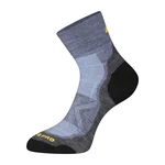 Black and blue sports socks made of merino wool ALPINE PRO Derere