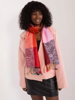 Women's scarf with colorful patterns