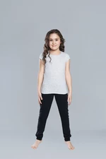 Dívčí tričko Tola s krátkým rukávem - melange