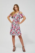 Dress with cold arms with print