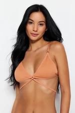 Trendyol Light Brown Seamless/Seamless Capless Triangle Bralette Bra