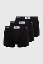 Boxerky Calvin Klein Underwear 3-pak pánske,čierna farba,000NB3529A