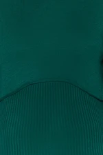 Trendyol Emerald Green Corset Look Knitwear Sweater