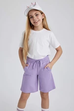 DEFACTO Girls' Sweatshirt Fabric Shorts