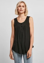 Women's viscose top with buttons in black