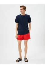 Koton Shorts Marine Shorts with a lace-up waist with pockets.