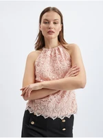 Orsay Light Pink Women's Lace Top - Women