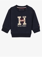 Tmavě modrá holčičí mikina Tommy Hilfiger - Holky