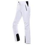 Women's softshell ski pants ALPINE PRO HADEMA white