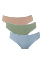 DEFACTO Fall In Love Rib 3-Pack Slip Panties