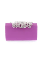 DGN 260-23y Women's Evening Dress Clutch Bag Saraa Purple