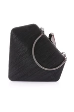 DGN 222-23y Women's Evening Dress Clutch Bag Laser Black