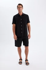 DEFACTO Relax Fit Linen Blend Bermuda Shorts