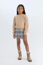 DEFACTO Girl Plaid Shorts Skirt