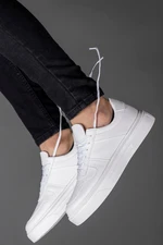 Riccon Men's White Sneakers 0012209