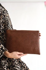 Capone Outfitters Knitted Patterned Paris 814 Women's Clutch Bag