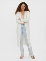 Cream long cardigan VERO MODA Uzuri - Women