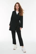 Trendyol Black Belted Jacket-Pants Woven Suit