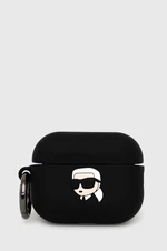 Puzdro na airpods Karl Lagerfeld AirPods Pro 2 cover čierna farba,