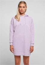 Women's Organic Oversized Terry Lilac Hooded Terry Dress