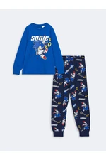 LC Waikiki Lcw Crew Neck Sonic Printed Long Sleeve Boy Pajama Set