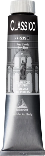 Maimeri Classico Peinture à l'huile Ivory Black 200 ml 1 pc