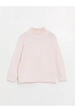 LC Waikiki High Neck Long Sleeve Baby Girl Knitwear Sweater